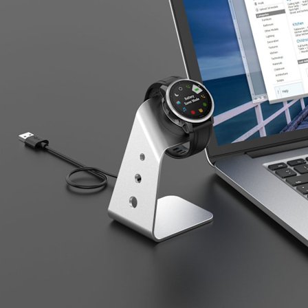 Laddningsställ Dock kompatibel med Garmin Fenix, föregångare, tillvägagångssätt, vivoactive, vivomove, quatix, venu Sq
