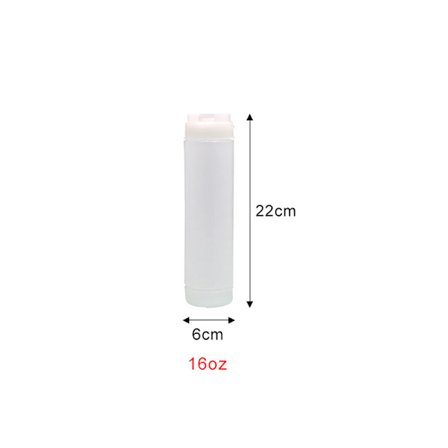 Plastflaskor för sås Dubbla huvuden Flaskor Tomatdispenser Stor