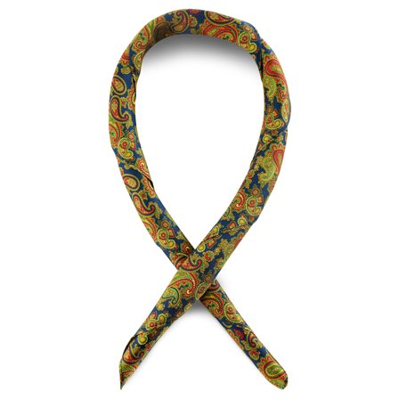 Pañuelo de seda con estampado CACHEMIR AZUL CLARO de colores para hombres - Pañuelos para el cuello