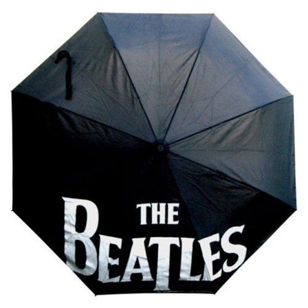 Paraply - The Beatles - Svart Logo