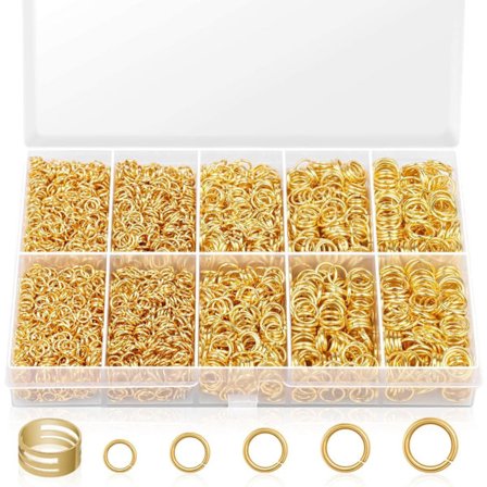 DIY smyckestillbehör 4600 hoppringar stängda ringar öppna ringar smyckestillbehör