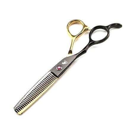 6.0 Tum Svart Guld Vänsterhands Klipp Platt Klipp Rakt Klipp Tunn Klipp Vänsterhänta Saxar Professionell Vänster Hand-xindaren