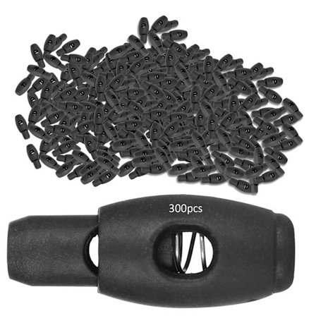 300 kpl Yksireikäinen jousisolki muovinen hihna nylonkiinnike vaatetustarvikkeet