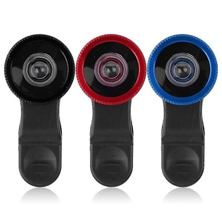 180 Graders Fisheye Macro 2-i-1 Objektiv med Magnetisk Fäste