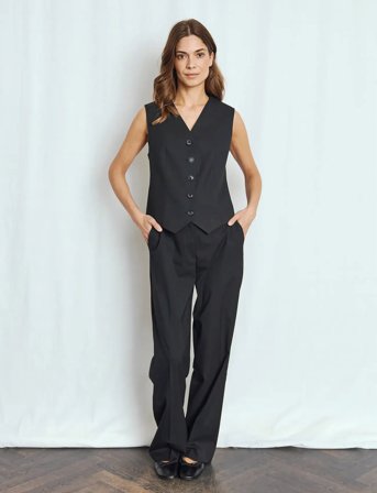 Bruun & Stengade Bs Una Slim Fit Vest - Black - 38