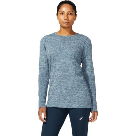 Asics Women's Race Seamless LS Women long-sleeved training tops Blue XS
