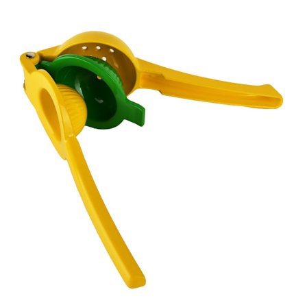 BASIC KITCHEN Sitruspuristin ruostumattomasta teräksestä, 23 cm, keltainen