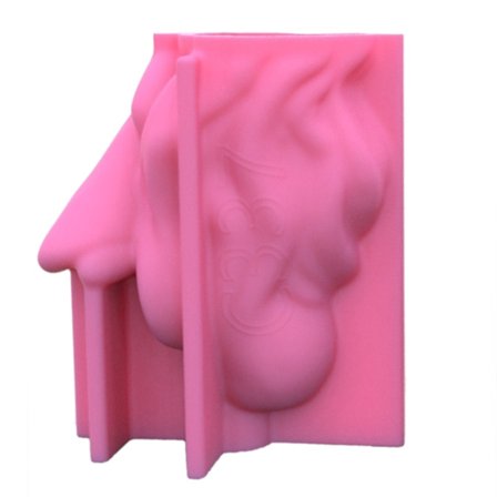 Hartsform av silikon för flicka som håller blommor, kruka för suckulenter, pennhållare