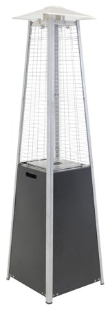 Venture Home Hottie Square 9342-112 Terrassvärmare svart/silver, Utemöbler