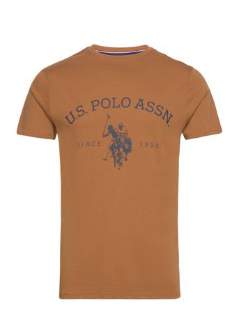 Uspa T-Shirt Archibald Men T-shirts Short-sleeved Brun U.S. Polo Assn.*Betinget Tilbud