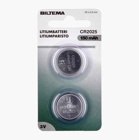 CR2025 Litiumbatteri 2 st.