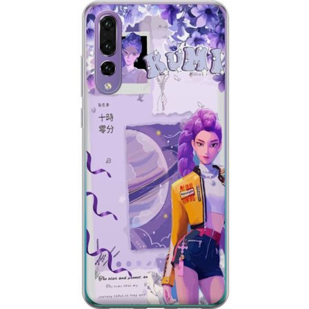 Kompatibelt Mobilskal till Huawei Huawei P20 Pro Kpop Demon Hunters Rumi Lila Planet Kosmisk Idol Stil Fantasy