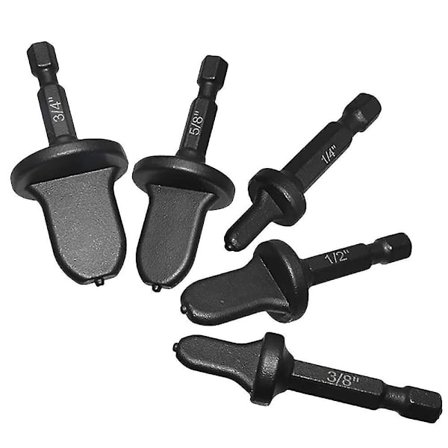 Svejseværktøj Borbitssæt, 5 stk. 1/4'' Hex Skaft Kobberrør Udvidelsesbor