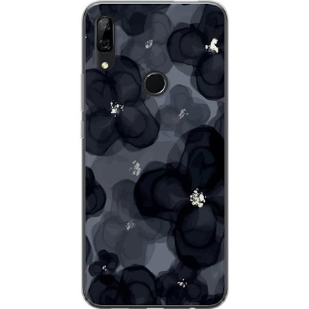 Yhteensopiva Puhelinkuori Huawei Huawei P Smart Z Abstrakti tummanvärisellä kukkakuviolla, jossa on elegantti ja dramaattinen tunnelma