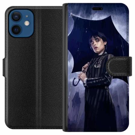 Apple Iphone 12 Mini Plånboksfodral Wednesday Addams