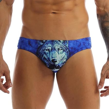 Herrarnas sexiga roliga 3D vargtryckta trosor