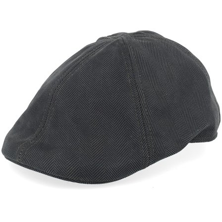 Stetson - Verde flatcap Cappellino - Duck Herringbone Dark Olive Herringbone Flat Cap @ Hatstore