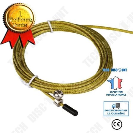 Hopptråd - TD - Justerbar - Gul - 3m - Fitness Cardio Crossfit