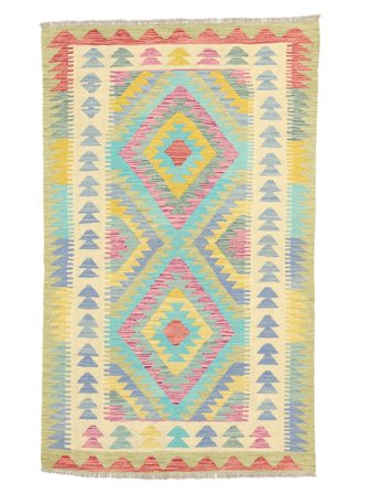 Kelim Afghan Old Style Matta Handvävd 112X179 Afghanistan