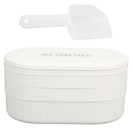 72 isterningbakke opbevaringsboks stor kapacitet fødevarekvalitet med låg let tryk til hjemmebar fest hvid