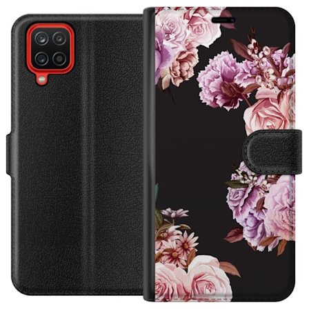 Kompatibelt Plånboksfodral till Samsung Samsung Galaxy A12 Blommor