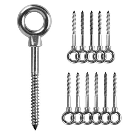 Silmäpultit - M6 x 60 mm Silmäruuvi - M6 Nosto-silmät - 304 Ruostumaton