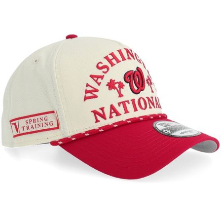 New Era - MLB Vit adjustable Keps - Washington Nationals Rope 9FORTY Chrome/Red A-Frame Adjustable @ Hatstore