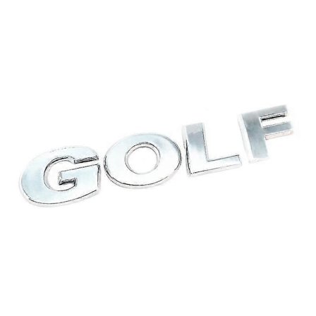 3D ABS GOLF Logo Svart Sølv Krom Klistremerke Bil Styling Auto Bakluke Bokstaver Merking Dekal eller Karosseriside Skjermmerke Emblem
