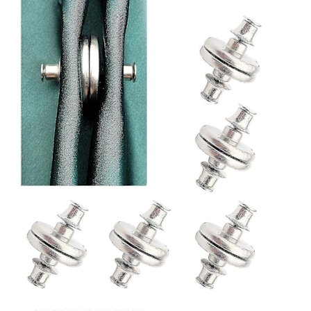 10 st Gardiner Magneter Stängning Med Stift Gardiner Tyngder Magneter Knapp Gardiner Magnetisk Upphängningsknapp Förhindrar Ljusläckage