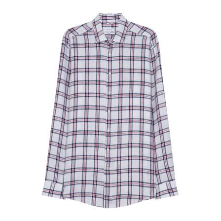 Seidensticker Linen shirt Regular , Blauw , Heren , Maat: 6XL