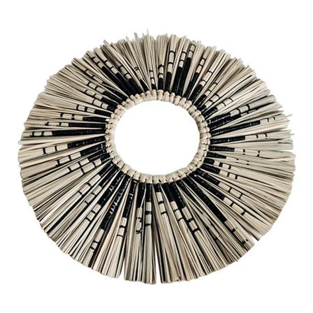 Seinätaidepeili neulottu makramee riippuva veistos koristeet kotitoimistoon ulkopuutarhaan koristeellinen siluettilahja