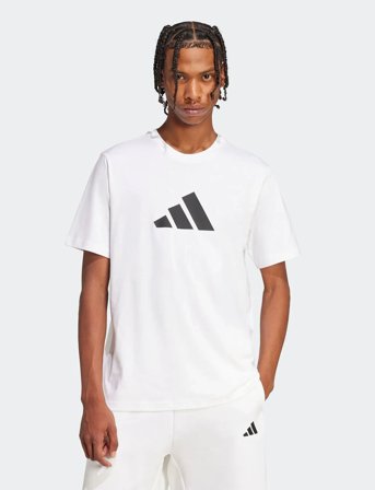 adidas Sportswear M Fi 3Bar Tee - White - M