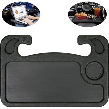 Multifunktionell bricka för bilens ratt för mat & arbete