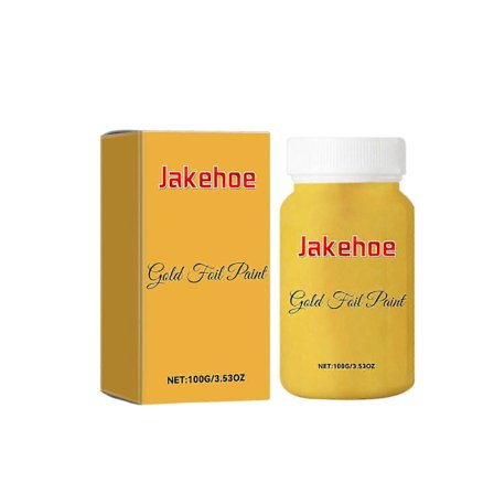 Gullfolie Maling, Glitter Metall Gull Maling Veggskilt Dekorativ Sporing Gull Bronse Maling