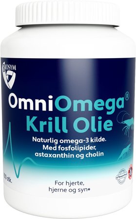 Biosym OmniOmega Krill Olie 100 kaps, Helse & Madvarer, Kosttilskud, Fiskeolie & Omega 3