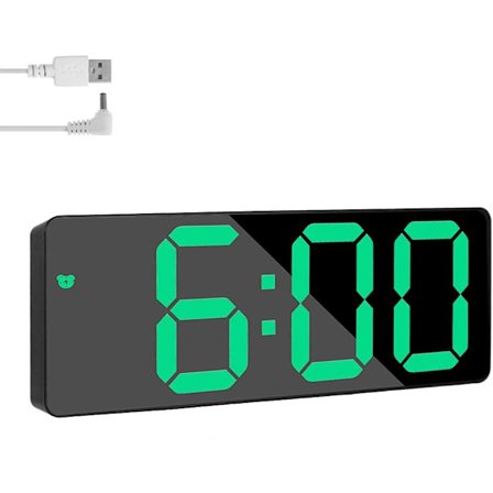 LED Digitalt Nattbordklokke