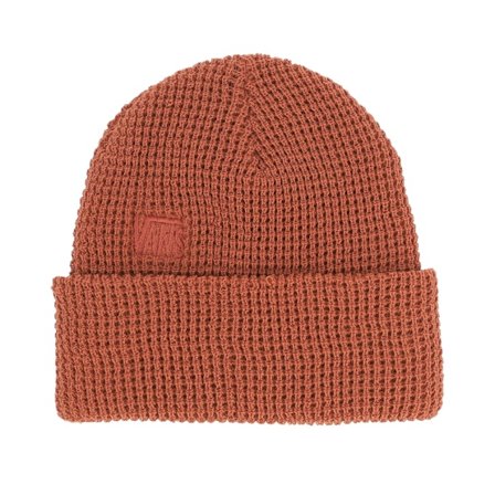 Vans - Orange Cuff Mütze - Mte Olmstead Waffle Beanie Brick Red Cuff @ Hatstore
