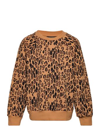 Basic Leopard Sweatshirt Tops Sweat-shirts & Hoodies Sweat-shirts Brown Mini Rodini
