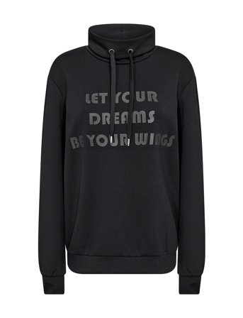 Sc-Banu Tops Sweat-shirts & Hoodies Sweat-shirts Black Soyaconcept