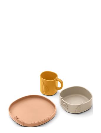 Kine Tableware Set Home Meal Time Dinner Sets Multi/mønstret Liewood*Betinget Tilbud
