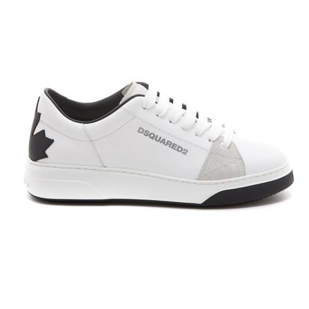 Dsquared2, Bumper Sneakers Wit, Heren, Maat:41 EU,leer