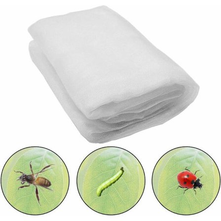 Hyönteisverkko, 2,5*10m Hyönteissuojaharso, Kasvien hyönteissuojaverkko, Puutarhan hyttysverkko, Puutarhan suojaverkko kasvien suojaamiseen