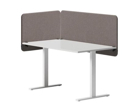 Bordsskärm beslagspk. 2st nedh.skärmar - Lyreco - Kontorsmöbler och inredning - Skärmar - Bordsskärmar