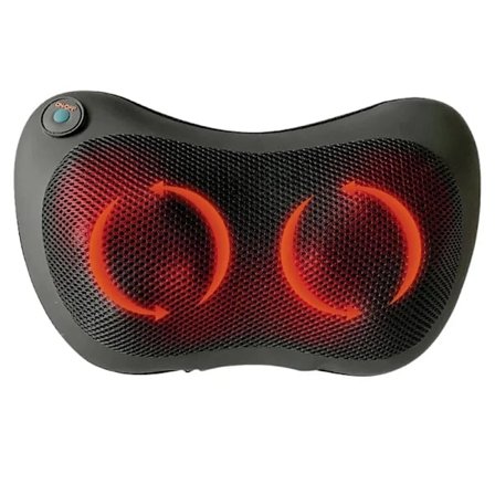 Shiatsu-hierontatyyny, kaksoislämpöterapia, musta