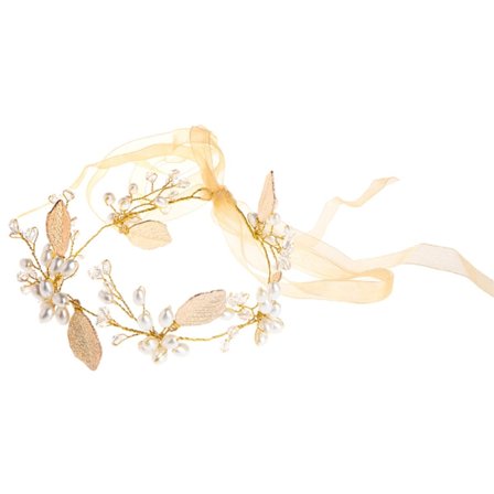 Hårbånd til kvinder, bryllupsdiadem, krystalguld guld