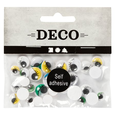 Creativ Company Rörliga ögon 30-pack självhäftande