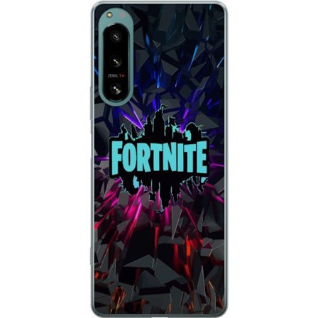 Yhteensopiva Puhelinkuori Sony Sony Xperia 5 IV Pelit inspiraatio abstrakti logo suunnittelu räjähtävillä muodoilla, neon valot ja dynaaminen ener