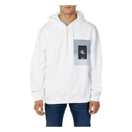 Calvin Klein Jeans Hoodie Hvid, Herre