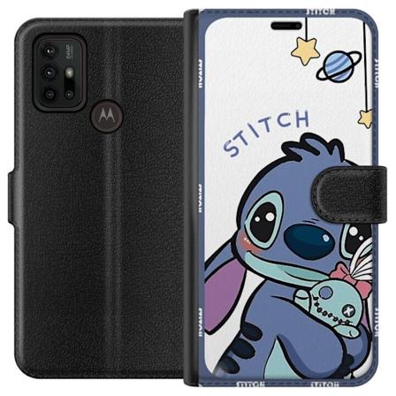 Motorola Moto G30 Plånboksfodral Stitch rymden