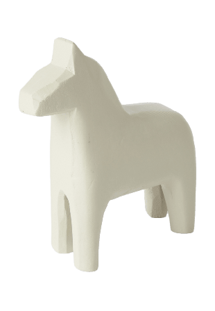 Åhléns Home Dekorationshäst 15 cm Inredningsdetaljer Beige ONESIZE